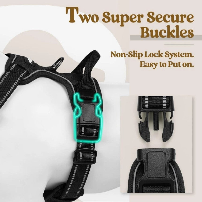 Dog Vest Harness & Retractable Leash Attachment for Labrador