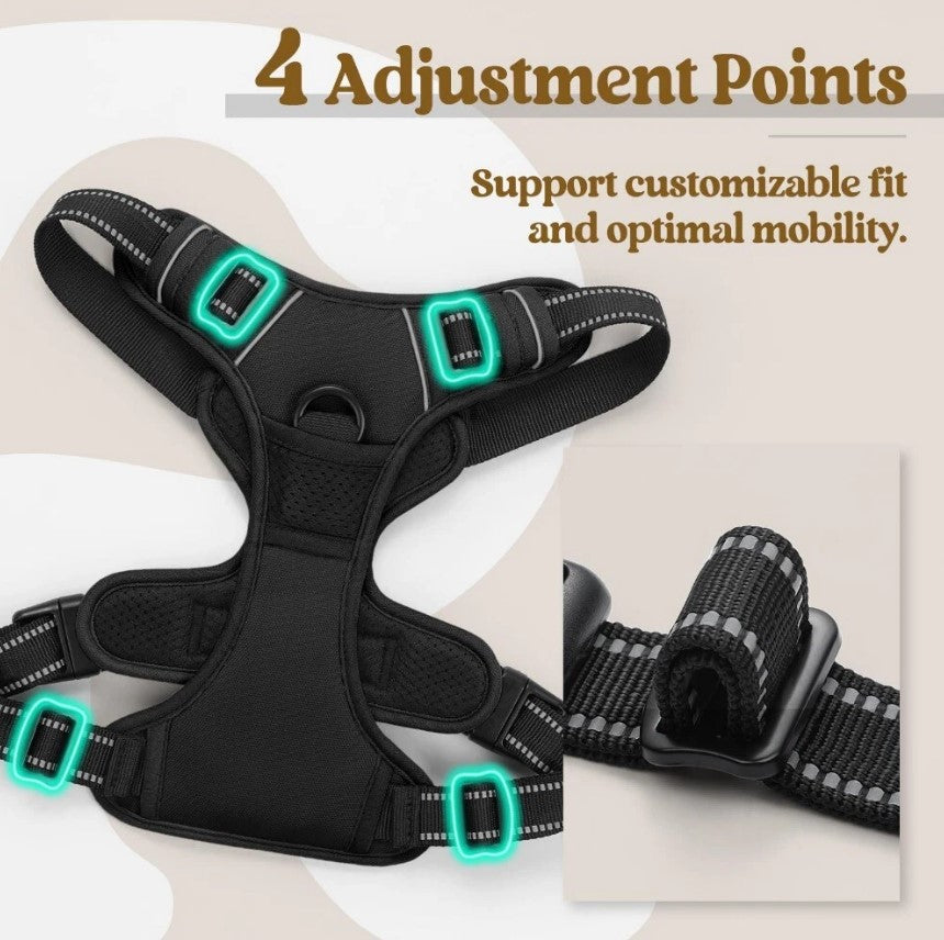 Dog Vest Harness & Retractable Leash Attachment for Labrador