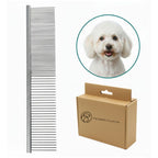 7 1/2" Stainless Steel Grooming Comb for Poodle