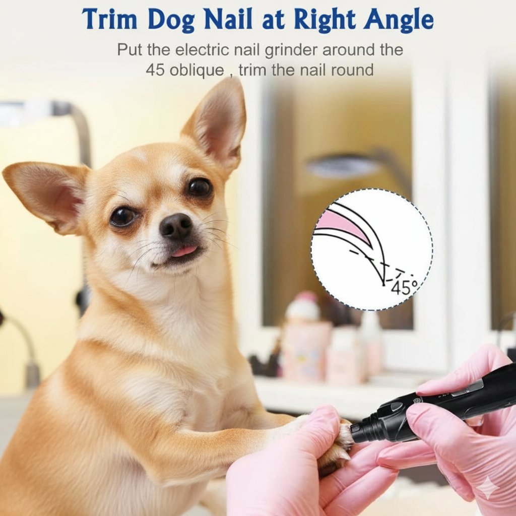 Rechargeable Electric Dog Nail Trimmer for Chihuahua